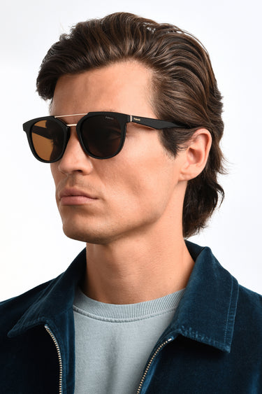 Men Polaroid Sunglasses: PLD 2113/S/X - Black - SpecSMART Eye Clinic (Diagonal Face View)